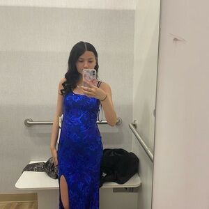 Elegant Blue Women's Dress